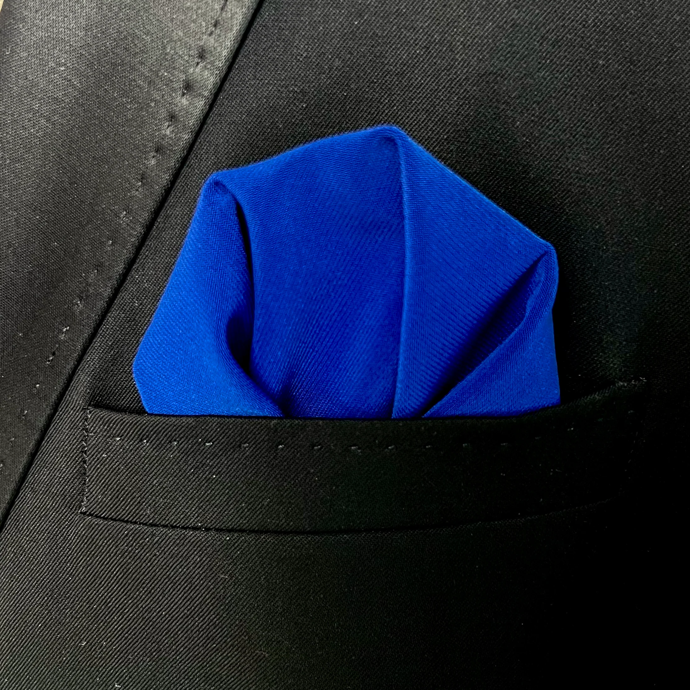 Cobalt Matte Pocket Square