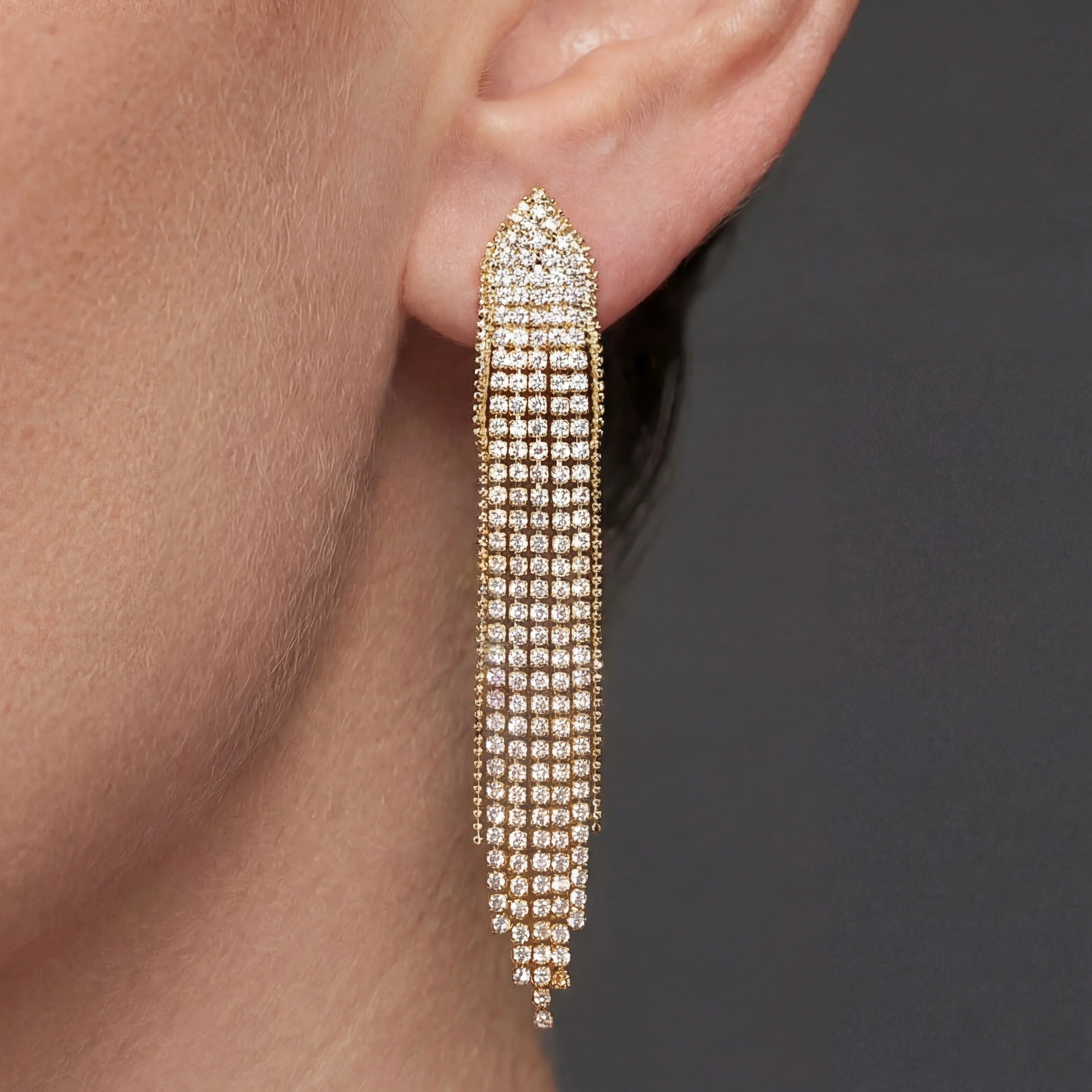 Gold Radiant Earrings
