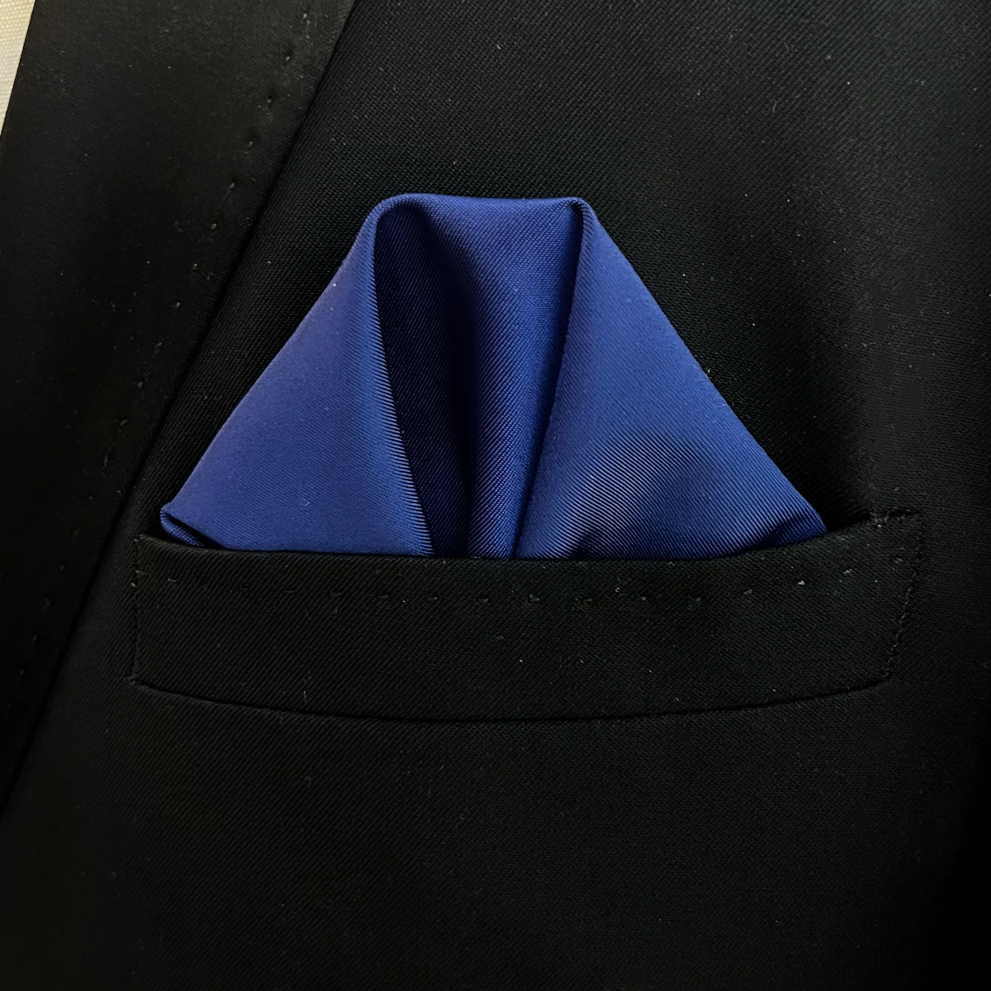 Navy Slinky Pocket Square