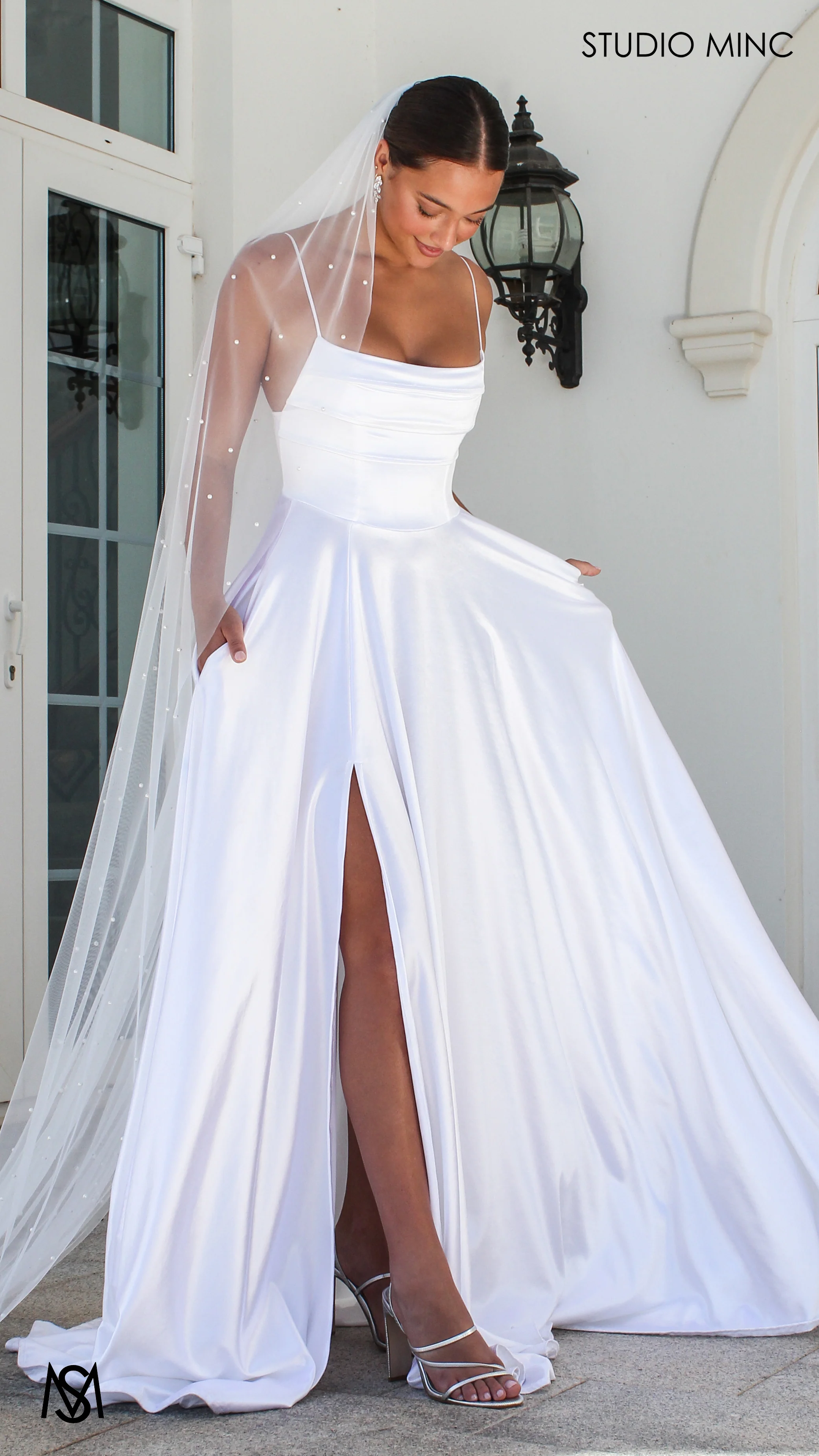 Classic Pearl Veil - 3m Long - Image 3