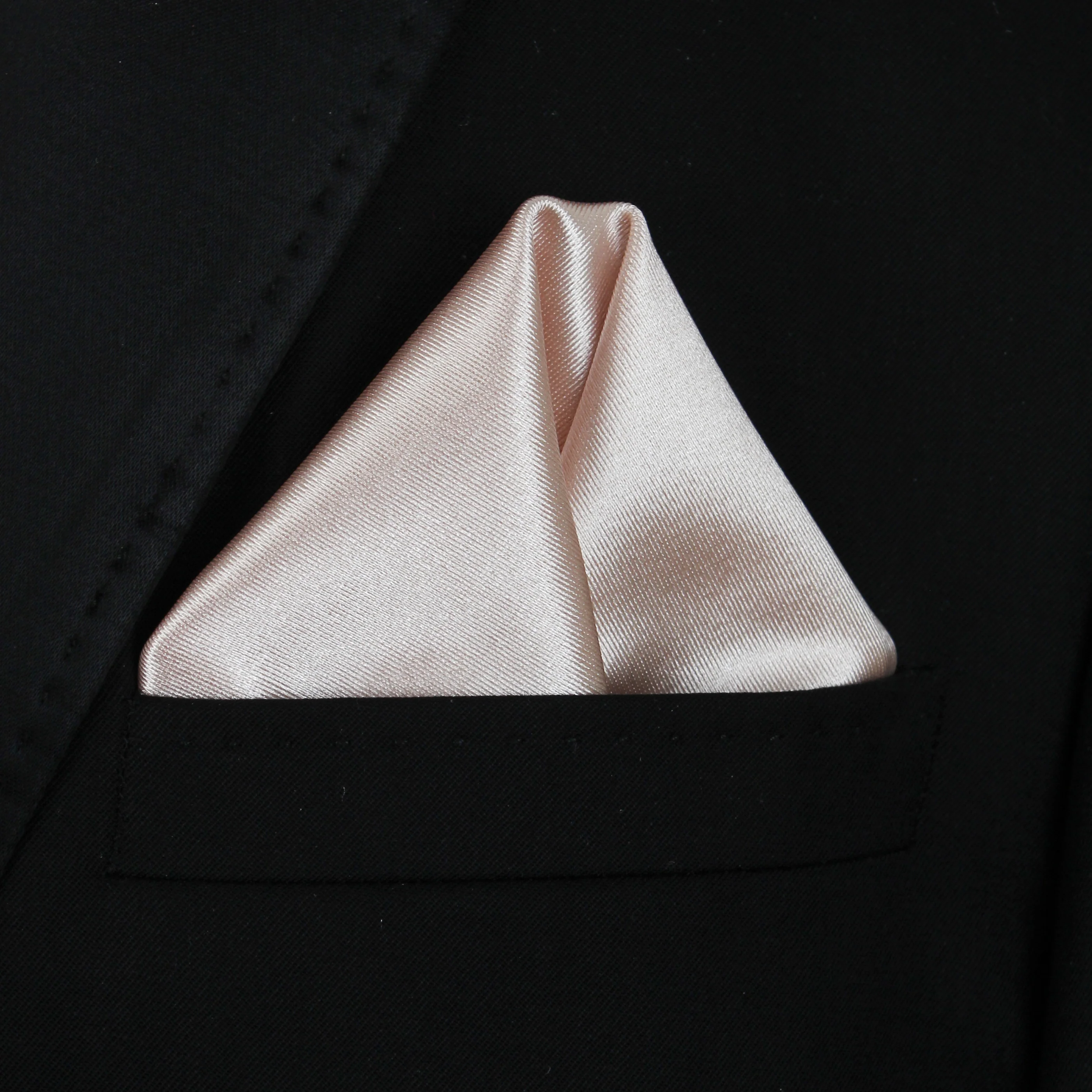 Pocket Square | Champagne Thick Satin #2