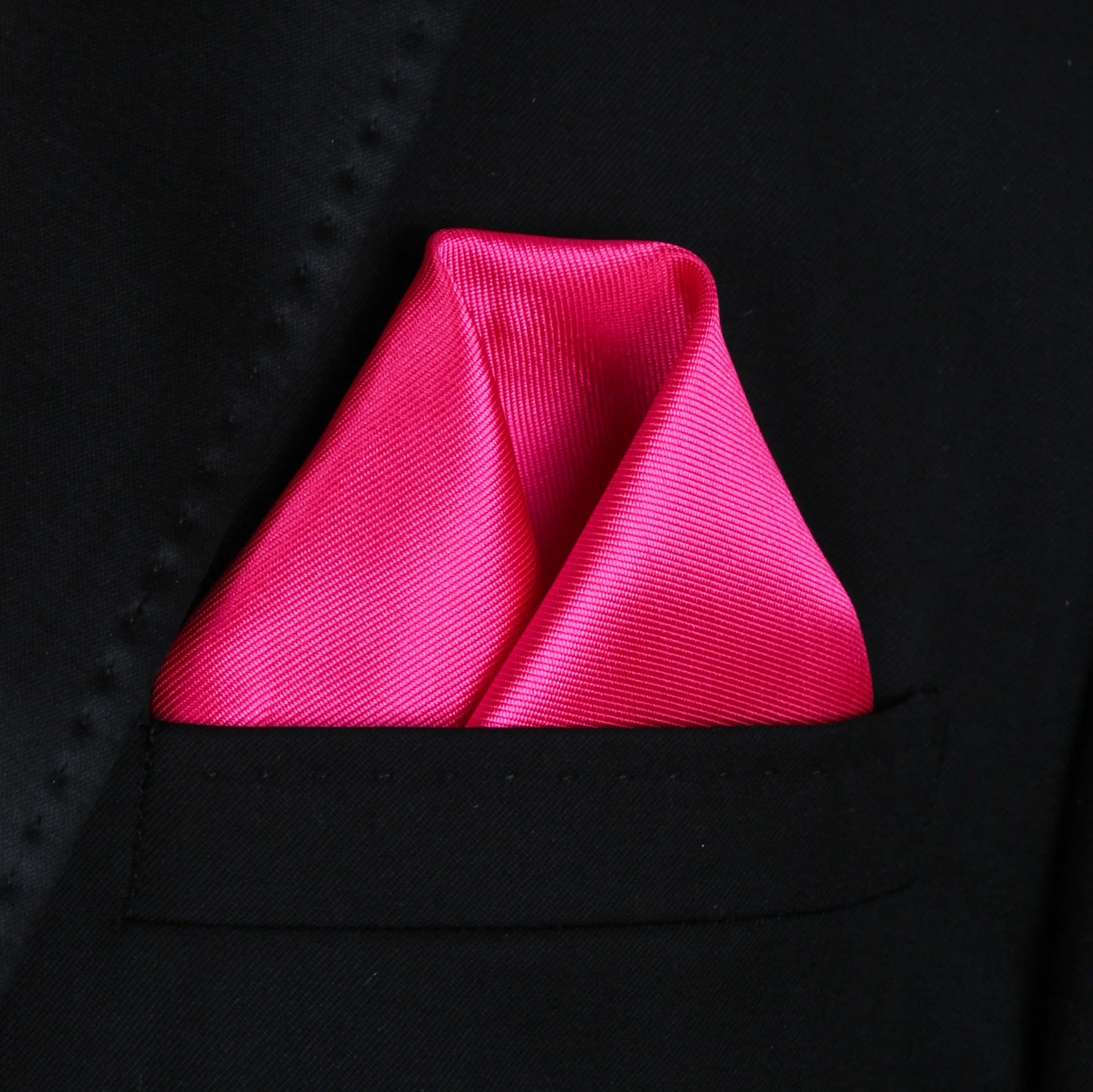 Pocket Square | Hot Pink Mikado #57