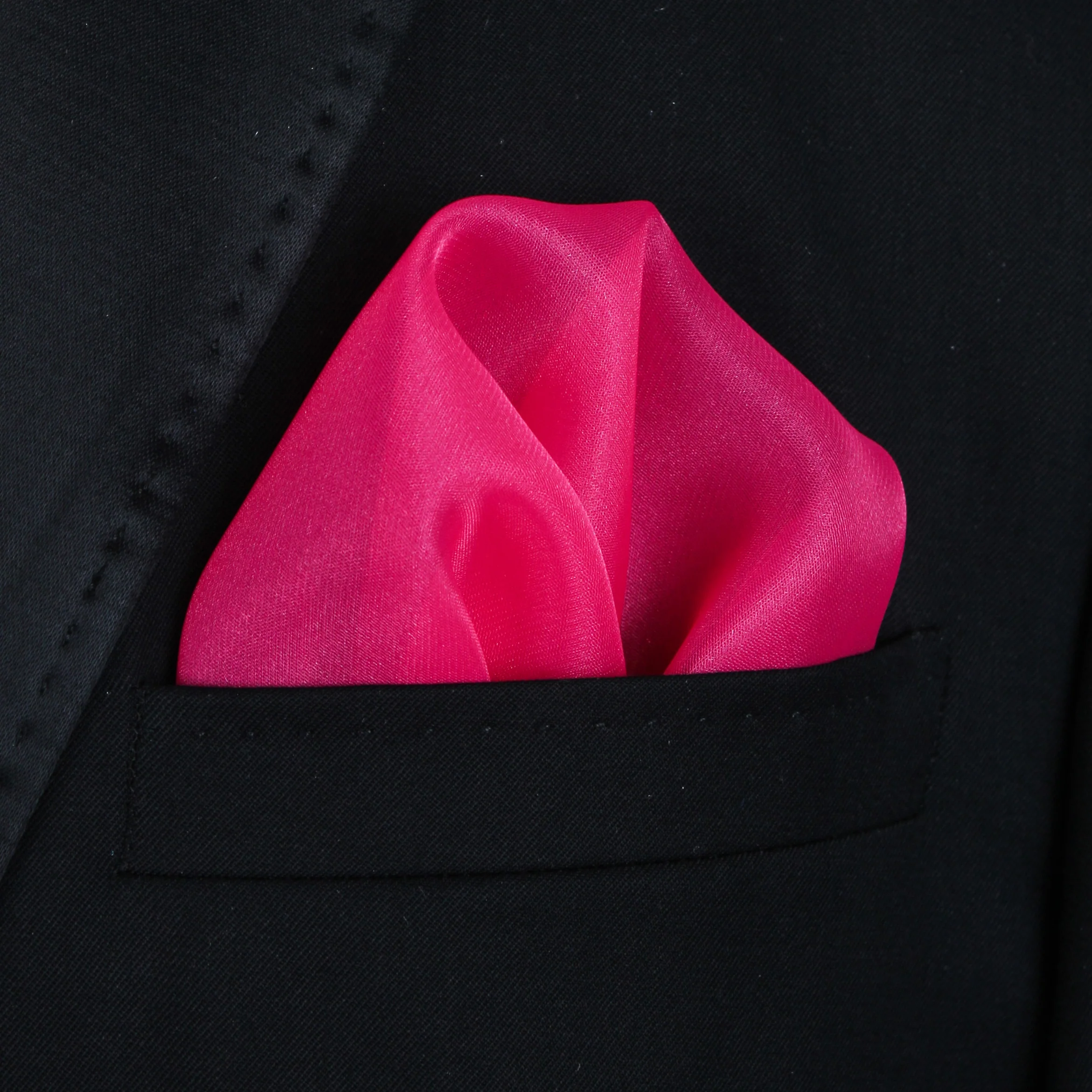 Pocket Square | Hot pink organza #29