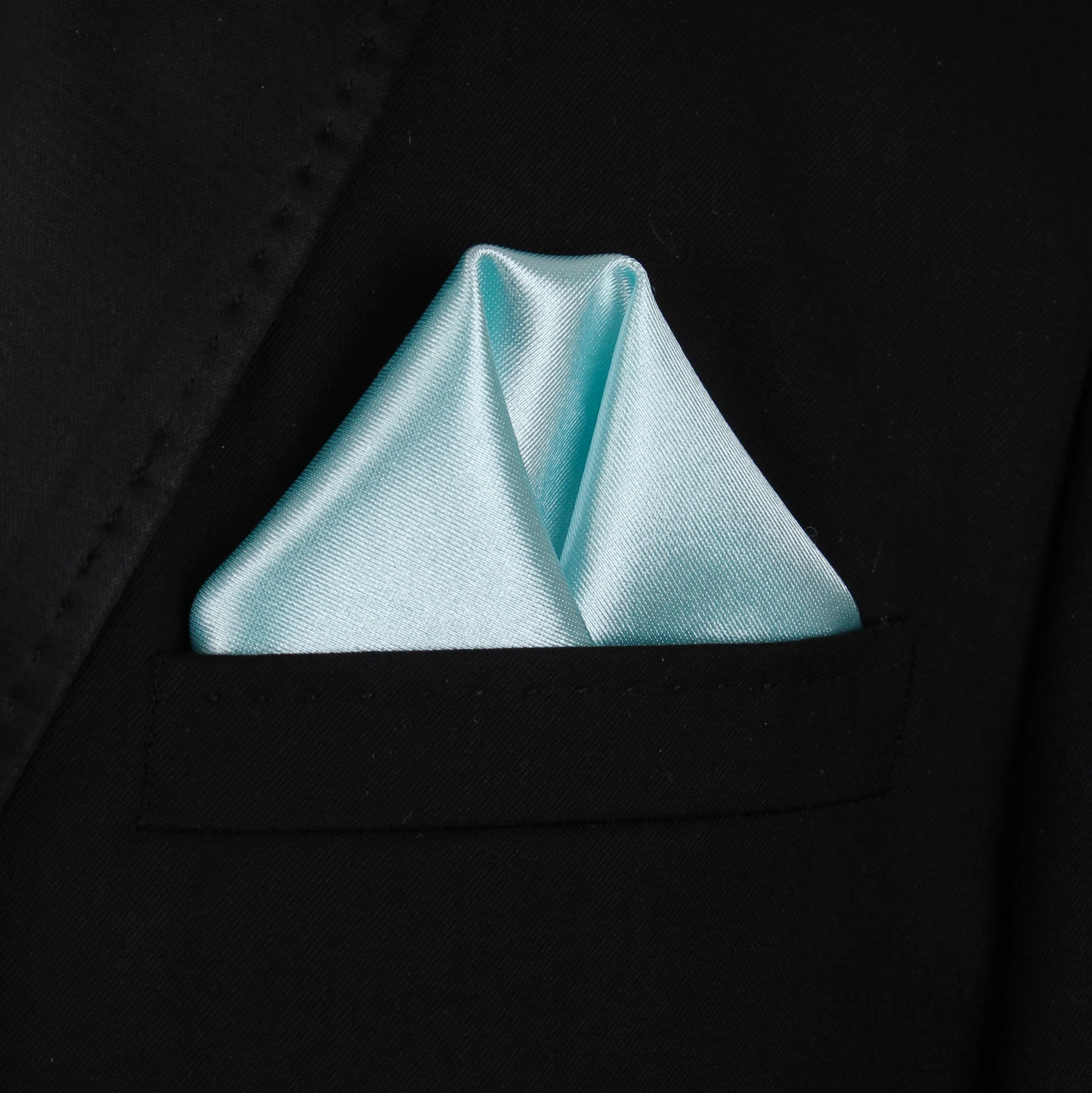 Pocket Square | Light Blue Thick Satin #28
