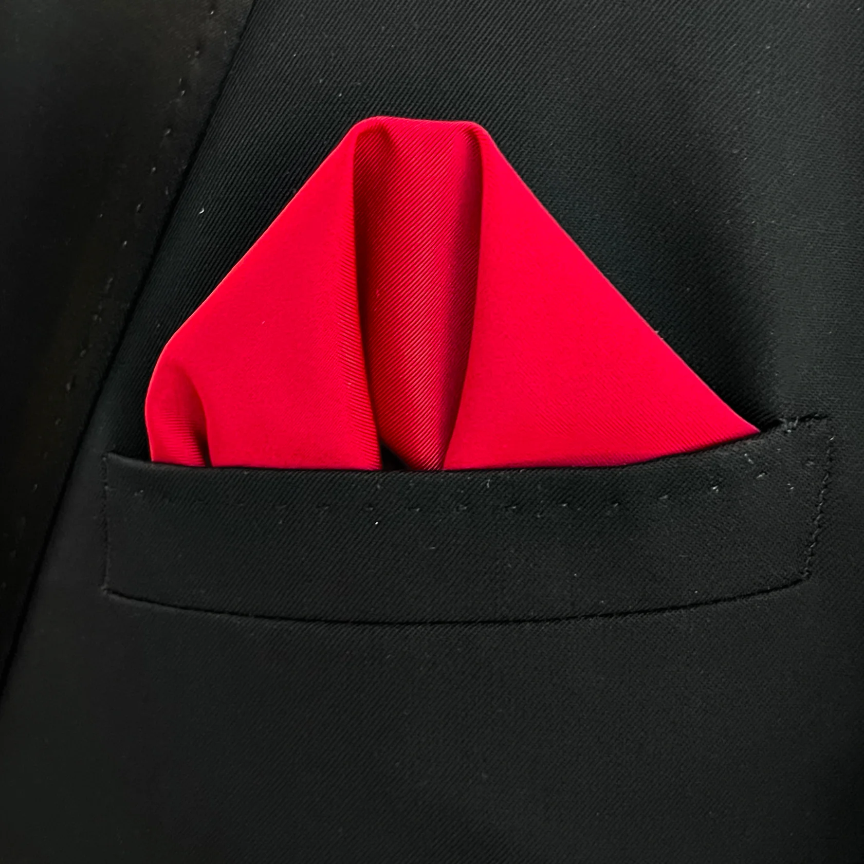 Red Slinky Pocket Square