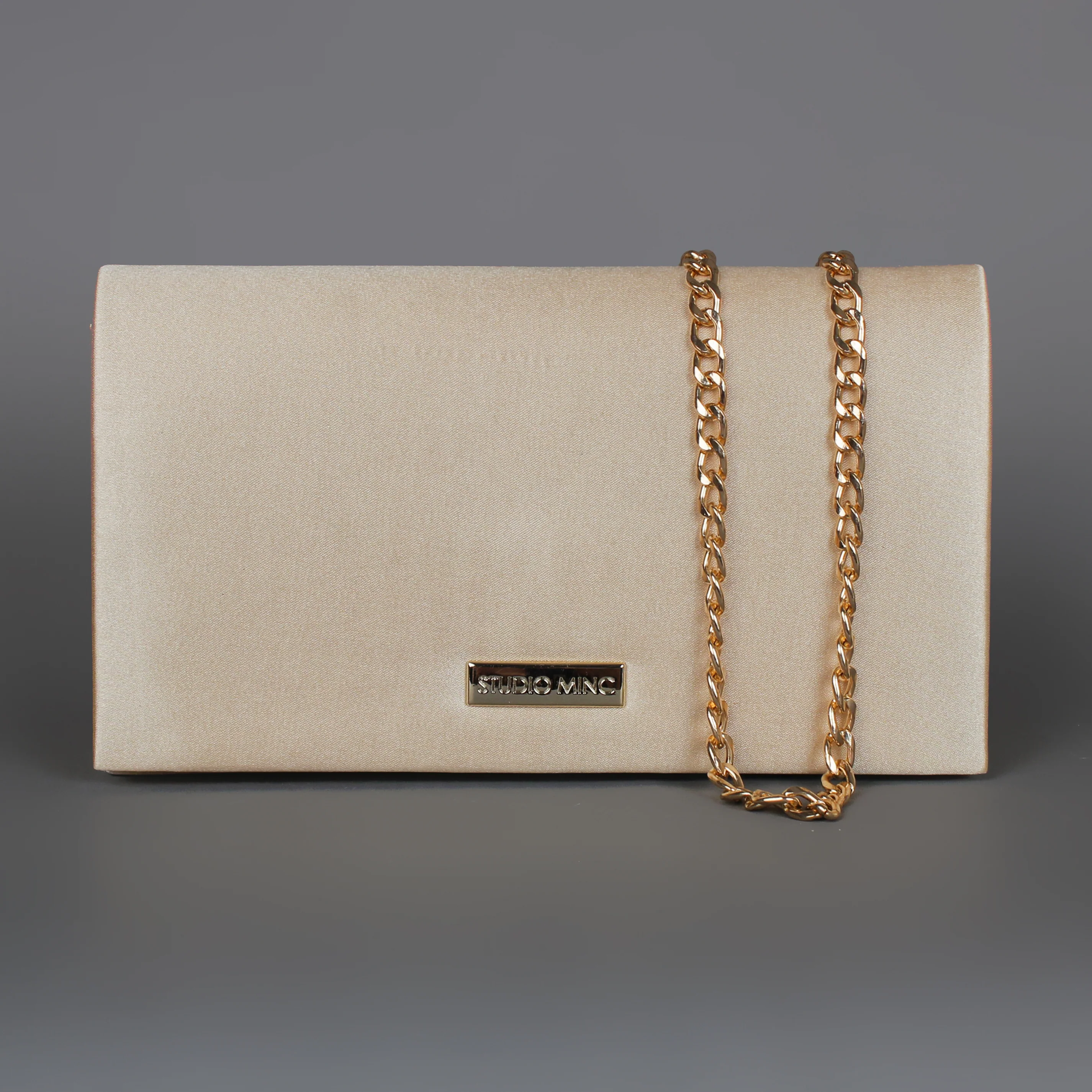 Satin Clutch | Gold Satin evening bag formal - Image 10