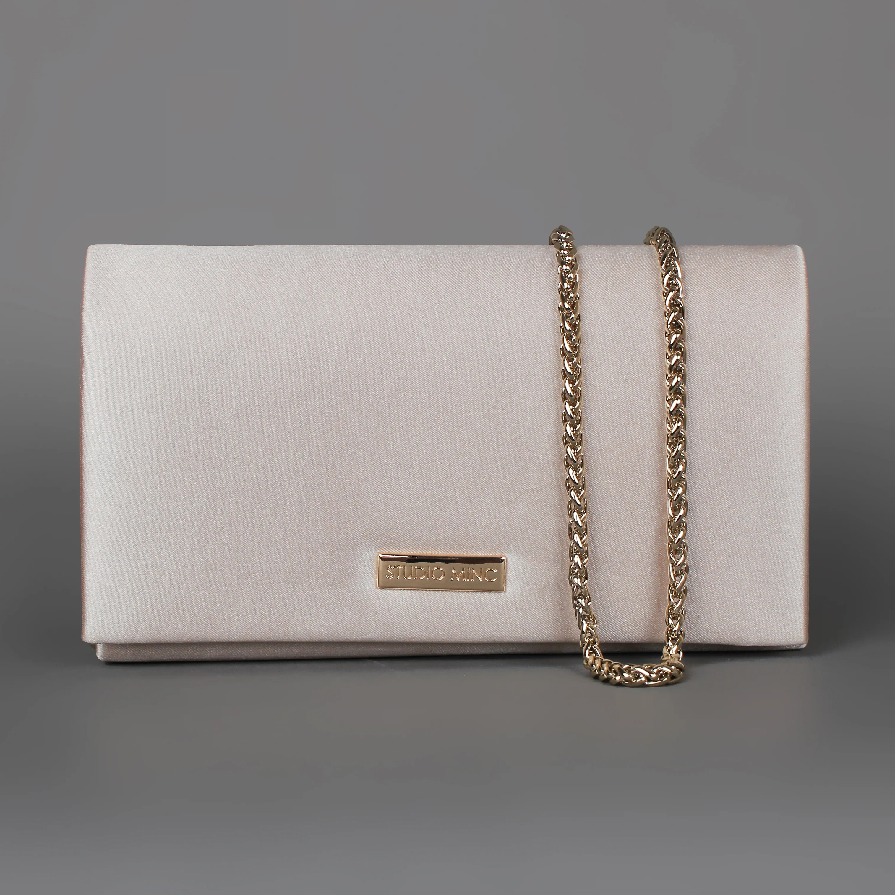 Satin Clutch | Champagne Satin evening bag formal - Image 5