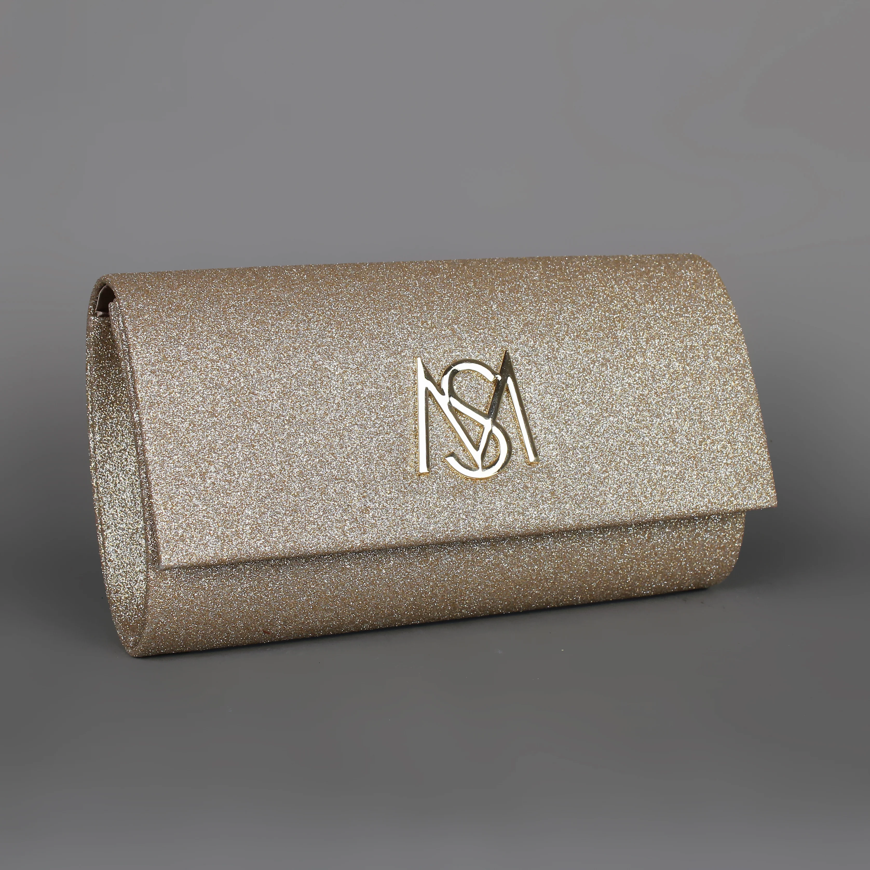 Shimmer Clutch | Gold Glitter evening bag formal - Image 3